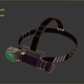 Nite LED Headlamp With Black Adjustable Strap For Outdoor Camping And Hiking