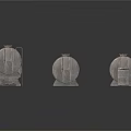 Durable Gray Storage Barrels For Household Storage With Various Sizes And Designs