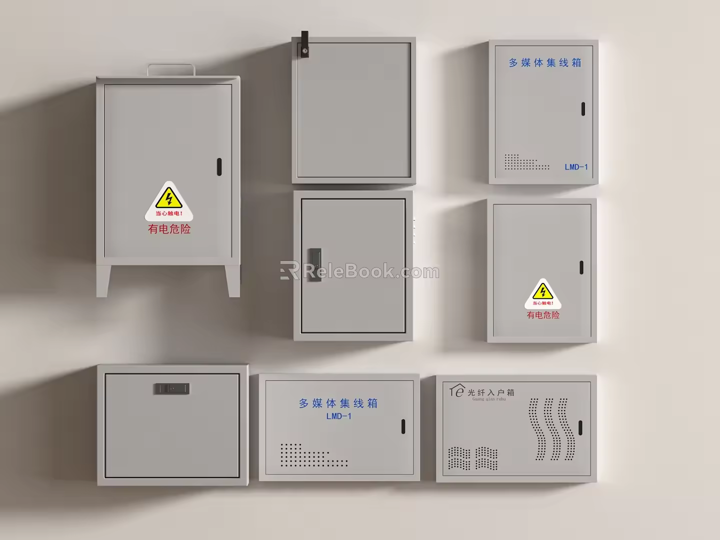 Electric box electric control box control box industrial equipment meter box distribution box 3d model