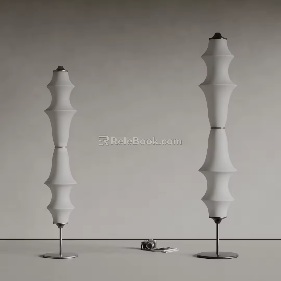 molteni modern floor lamp fabric floor lamp decorative lamp 3d model
