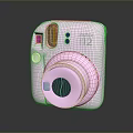 Pink Fujifilm Instax 12 Camera With Stylish Pink Design And Instant Print Functionality