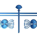 Decorative Railings With Floral Patterns And Different Color Options Blue White Black