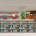 Organized Specialty Retail Store Interior With Shelves Various Products And Section Displays