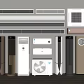 modern air conditioning 3d model