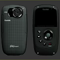 Kodak Playsport Digital Cameras With Green Design Screen And Control Buttons For Electronic Devices