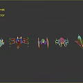 Colorful Paper Airplanes In Blue Red Green Purple Pink Colors Arranged On Dark Background