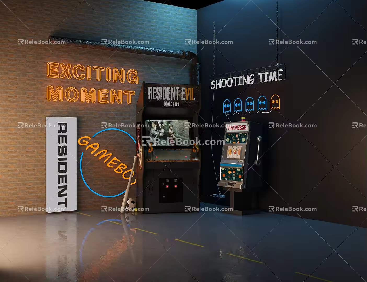 Modern Game Machine 3d model