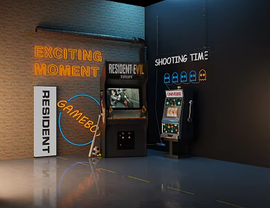 Modern Game Machine 3d model