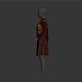 Model Female Model Costume Ethnic Costume 3d model