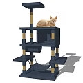 Modern cat climbing frame 3d model