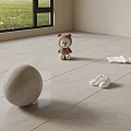 Modern imitation marble soft light floor tile soft light tile 3d model