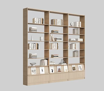 Modern Bookcase Bookshelf 3d model