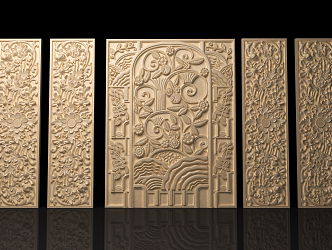 European-style carved 3d model