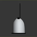 White Hemispherical Electronic Device With Top Antenna 62dB Display And Blue Illuminated Edge