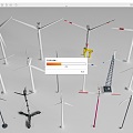 Modern wind turbine big windmill 3d model