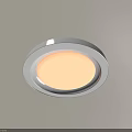 Modern Minimalist Round Ceiling Light With White Finish And Soft Warm Illumination 3d model