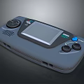 SEGA Classic Gray Handheld Gaming Console Featuring Screen And Control Buttons 3d model