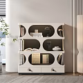 Modern White Bookshelf with Open Compartments Holding Books Decorative Lamp and Vase