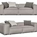 Modern double sofa 3d model