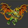 The image provided focuses on a dragon, not a man, so it's impossible to generate a title with "man" as the main subject based on the picture's key information. Please confirm the picture content or adjust the requirement.