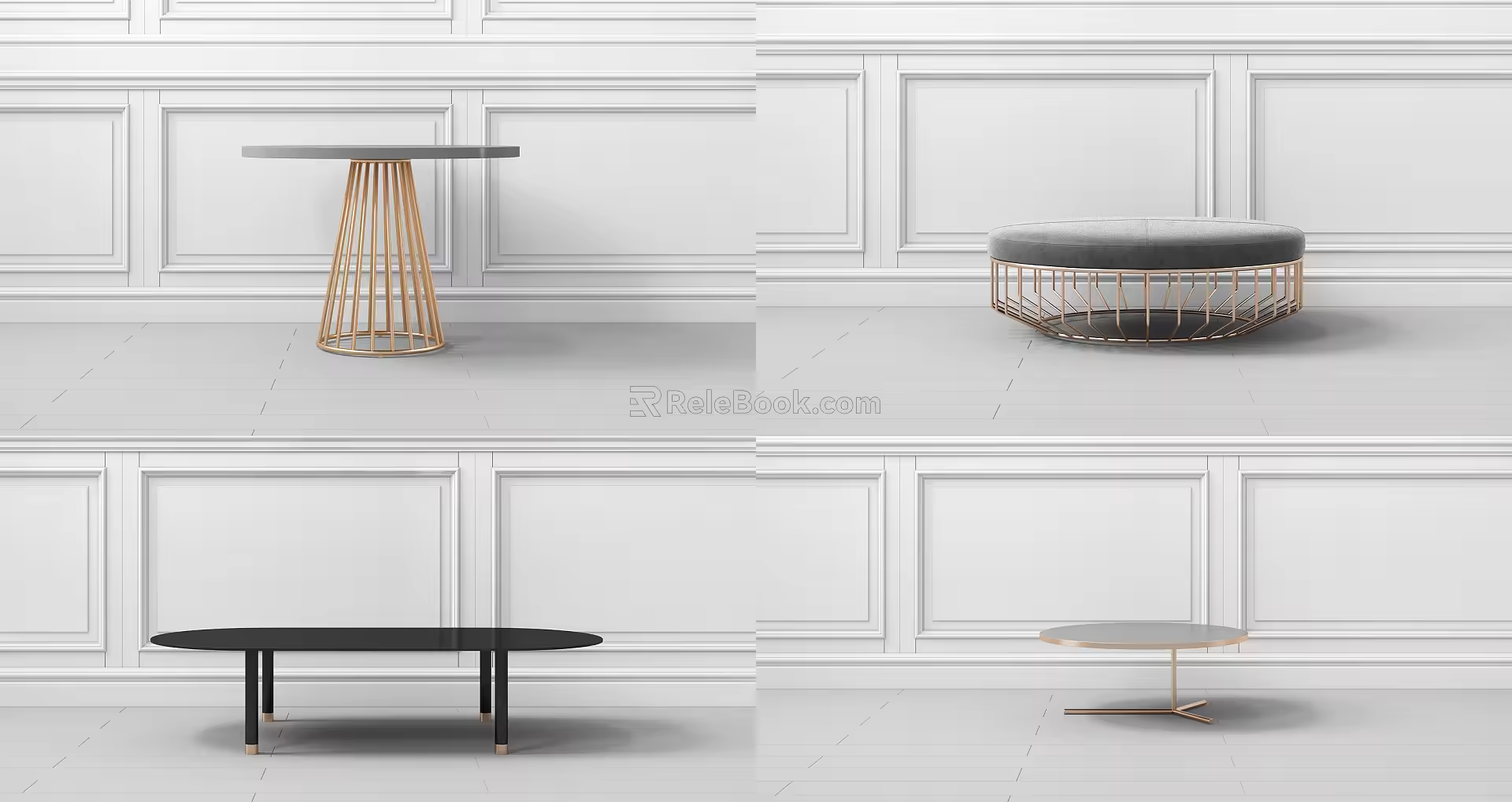 Modern round several sides several 3d model
