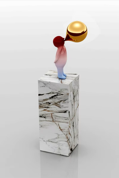 Modern decorative ornaments 3d model