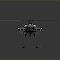 Modern Helicopter Gunship Helicopter Aircraft Gunship Combat Helicopter 3d model