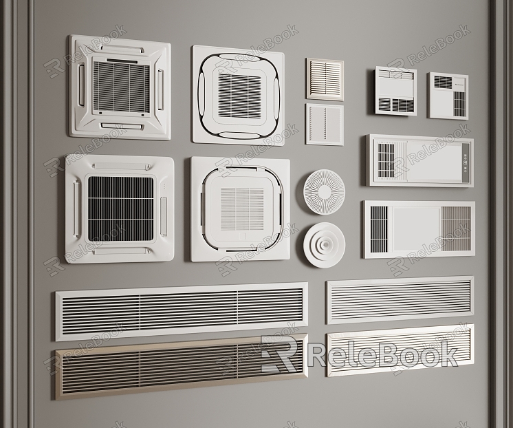 Air outlet Air conditioning Air outlet Central air conditioning model