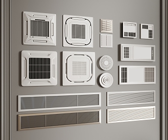 Air outlet Air conditioning Air outlet Central air conditioning 3d model