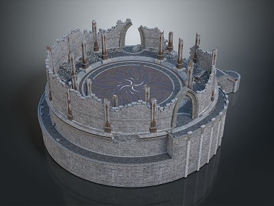 Monuments Sites Ruins Castle Fortress Ancient Castle Ancient Ruins Realistic model