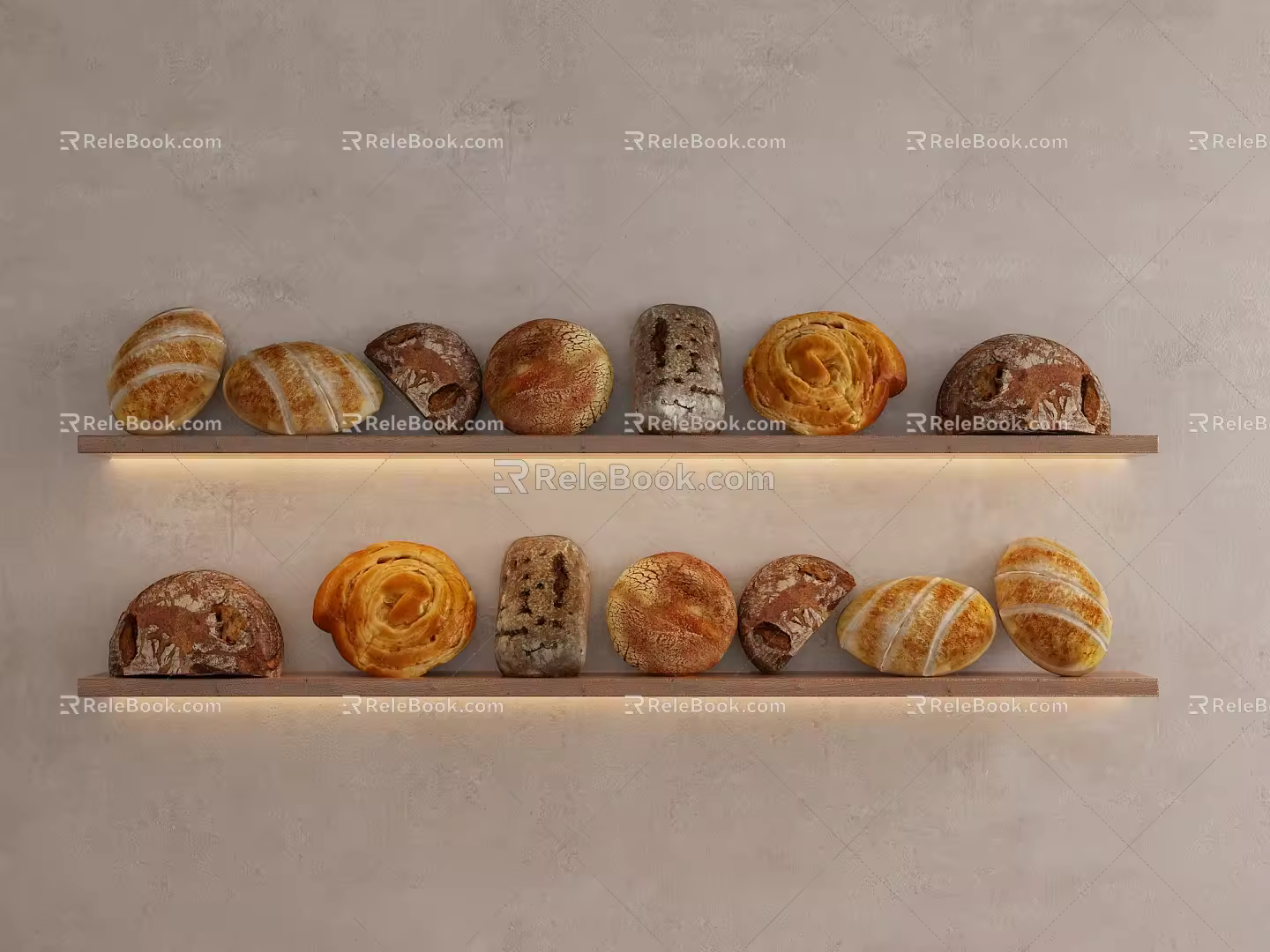 Bread Model 3d model