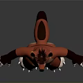 3D Rendered Anthropomorphic Fox Character With Orange And White Fur Standing Arms Outstretched