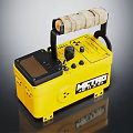 Yellow Commercial Equipment With Digital Display Control Knob Handle And Support Feet