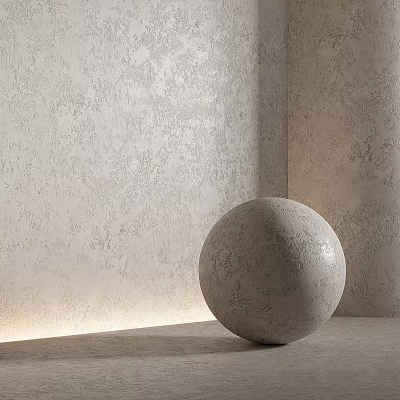 Textured Sphere Decorative Component With Gray Surface And Corner Soft Lighting 3d model