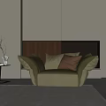 Modern single sofa 3d model