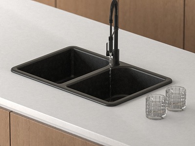 Modern sink 3d model