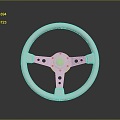 Steering wheel car steering wheel car parts game items 3d model