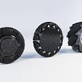 Different Types of Electronic Appliance Wheels with Robotic Design and Mechanical Components