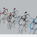 Different Types Of Stylish Bicycles With Various Colors And Modern Designs