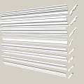 Modern gypsum line simple European gypsum line Yin corner line Yang corner line smallpox corner line 3d model