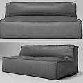 Modern double sofa 3d model