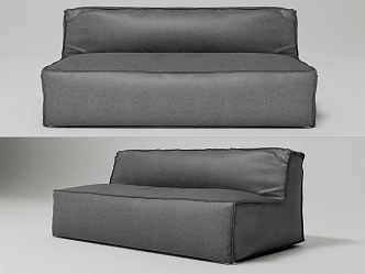 Modern double sofa 3d model