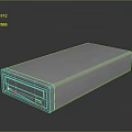 Gray External Optical Drive Electronic Device With Front Panel Buttons And Indicator Light