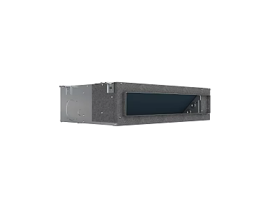 Wall Mounted Air Conditioner Fan With Modern Design And Digital Control Panel 3d model