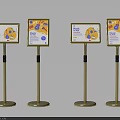 Multiple Health Themed Advertising Billboards With Various Stand Designs And Charts
