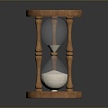 Hourglass Wooden Hourglass Game Item 3d model