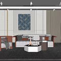 Modern Sofa Coffee Table Combination Special-shaped Sofa Coffee Table Combination 3d model
