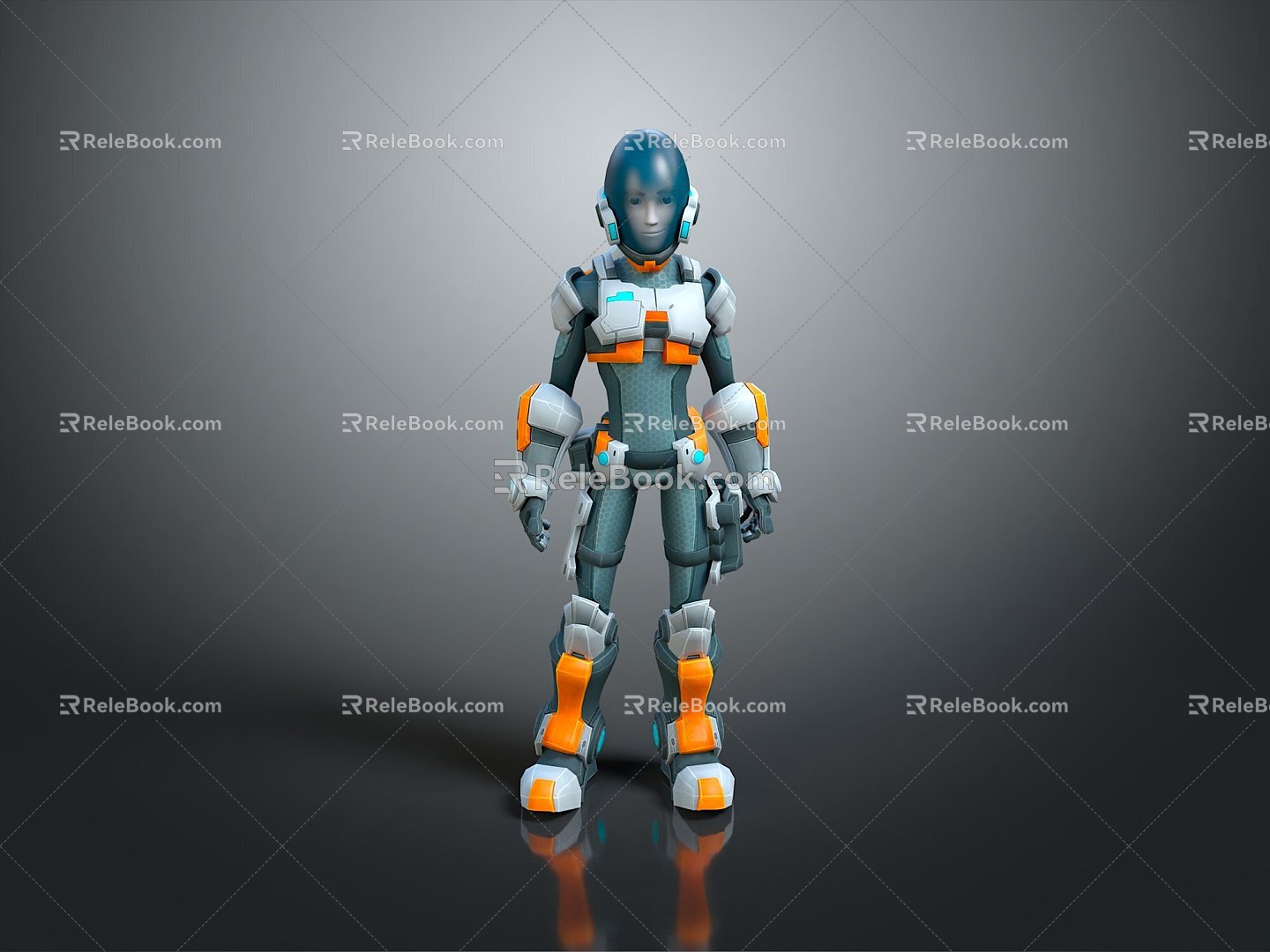 Sci-fi Beauty Cyber Beauty Sci-fi Woman Warrior Future Woman Warrior Sci-fi Lady Soldier Cyber Woman Warrior 3d model