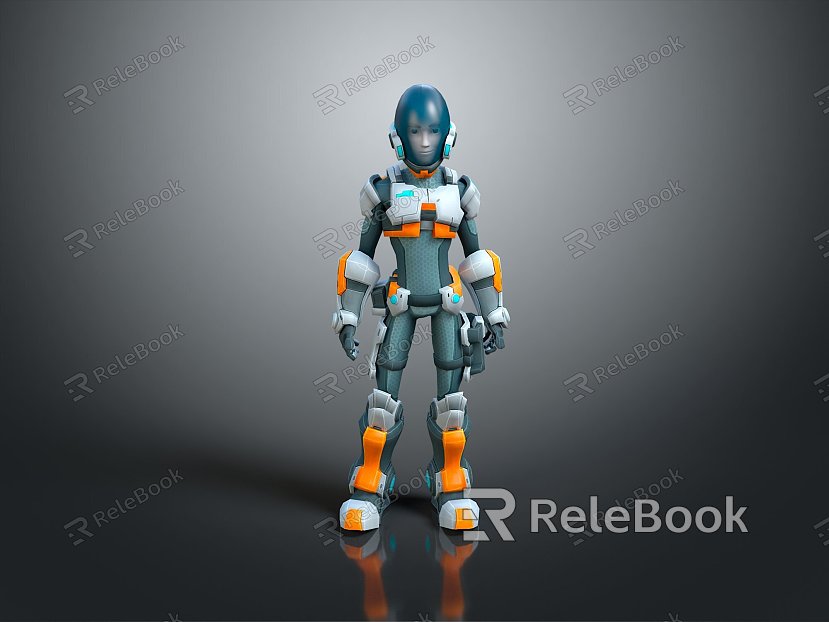 Sci-fi Beauty Cyber Beauty Sci-fi Woman Warrior Future Woman Warrior Sci-fi Lady Soldier Cyber Woman Warrior model