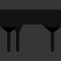 Classic Black Grand Piano With White Keys And Four Legs As Essential Household Item